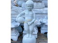 Tượng Cậu Bé Đứng Tè đá Trắng Trong Xanh - Cẩm Thạch - Cao 80cm - đá Tự Nhiên Nguyên Khối - Tân Ngọc Phát