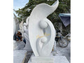 Tượng đá Nghệ Thuật Mẹ Ôm Con đá Cẩm Thạch Trắng - Cao 170cm - Dành cho Không Gian Tâm Linh - Tân Ngọc Phát