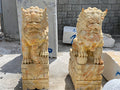 Tượng Kỳ Lân đá Cà Rốt Vàng - Cẩm Thạch - Cao 108cm - Mẫu Đẹp Cao Cấp - Tân Ngọc Phát