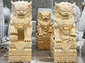Tượng Kỳ Lân đá Cà Rốt Vàng - Cẩm Thạch - Vàng Cà Rốt - Cao 150cm - đá Tự Nhiên Nguyên Khối - Tân Ngọc Phát