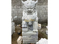 Tượng Kỳ Lân đá Cẩm Thạch Trắng Xám - Cao 155cm - đá Tự Nhiên Nguyên Khối - Tân Ngọc Phát