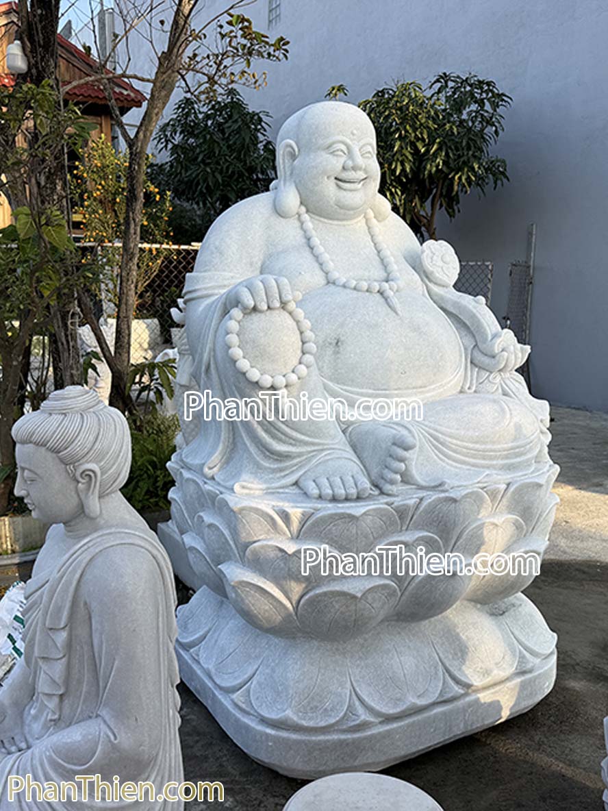 Tượng Phật Di Lặc Đá Cẩm thạch 2,06m - Tân Ngọc Phát Lục Yên