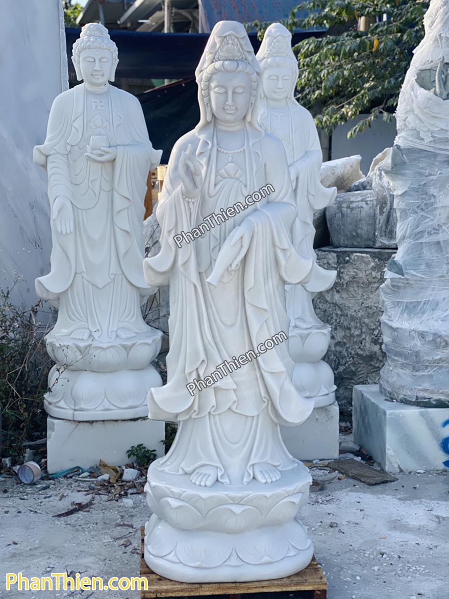 Tượng Phật Quan Âm bằng đá (QA-65) – Tân Ngọc Phát, Lục Yên Yên Bái