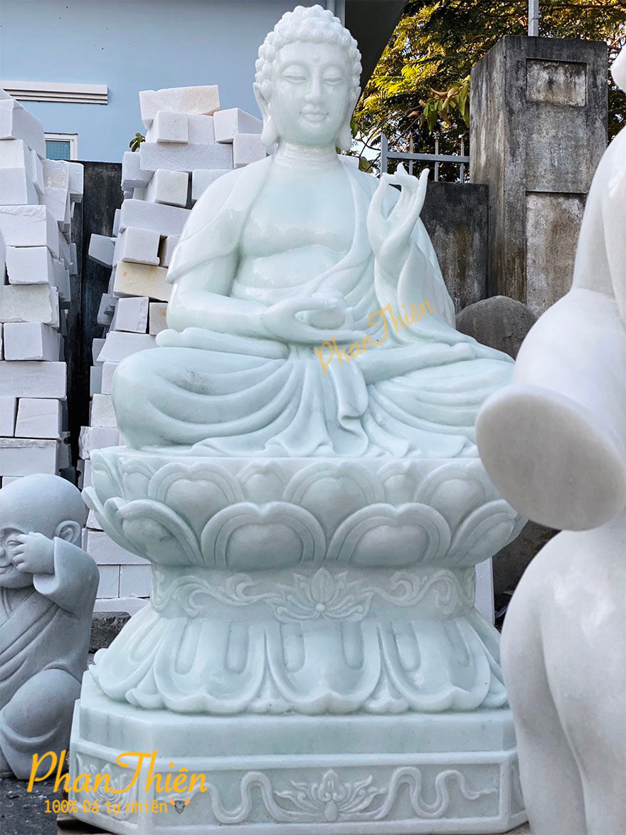 Tượng Phật Thích Ca Bằng Đá Non Nước - Cẩm Thạch - Tân Ngọc Phát