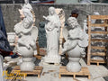 Tượng Thiên Thần Đánh Đàn đá Trắng Mịn - Cẩm Thạch - Cao 120cm - Trang Nghiêm Bền Đẹp - Tân Ngọc Phát