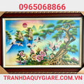 Tranh Đá Quý Tùng Hạc Diên Niên TPC 085 – An Khang Trường Thọ - tranh đá quý phong thủy HTX Tân Ngọc Phát