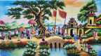 Tranh Đá Quý Vinh Quy Bái Tổ Phong Thủy – Biểu tượng công danh - HTX. Tân Ngọc Phát