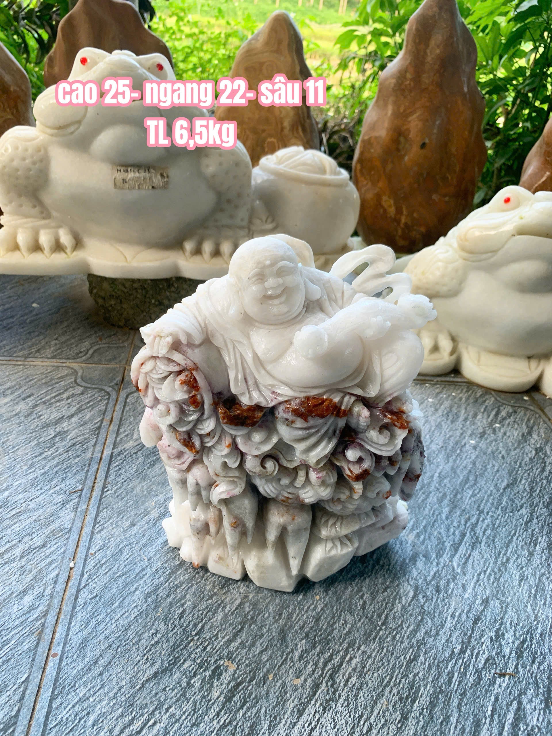 Tượng Phật Di Lặc Đá Ngọc Onyx Phong Thủy – Chạm Khắc Thủ Công
