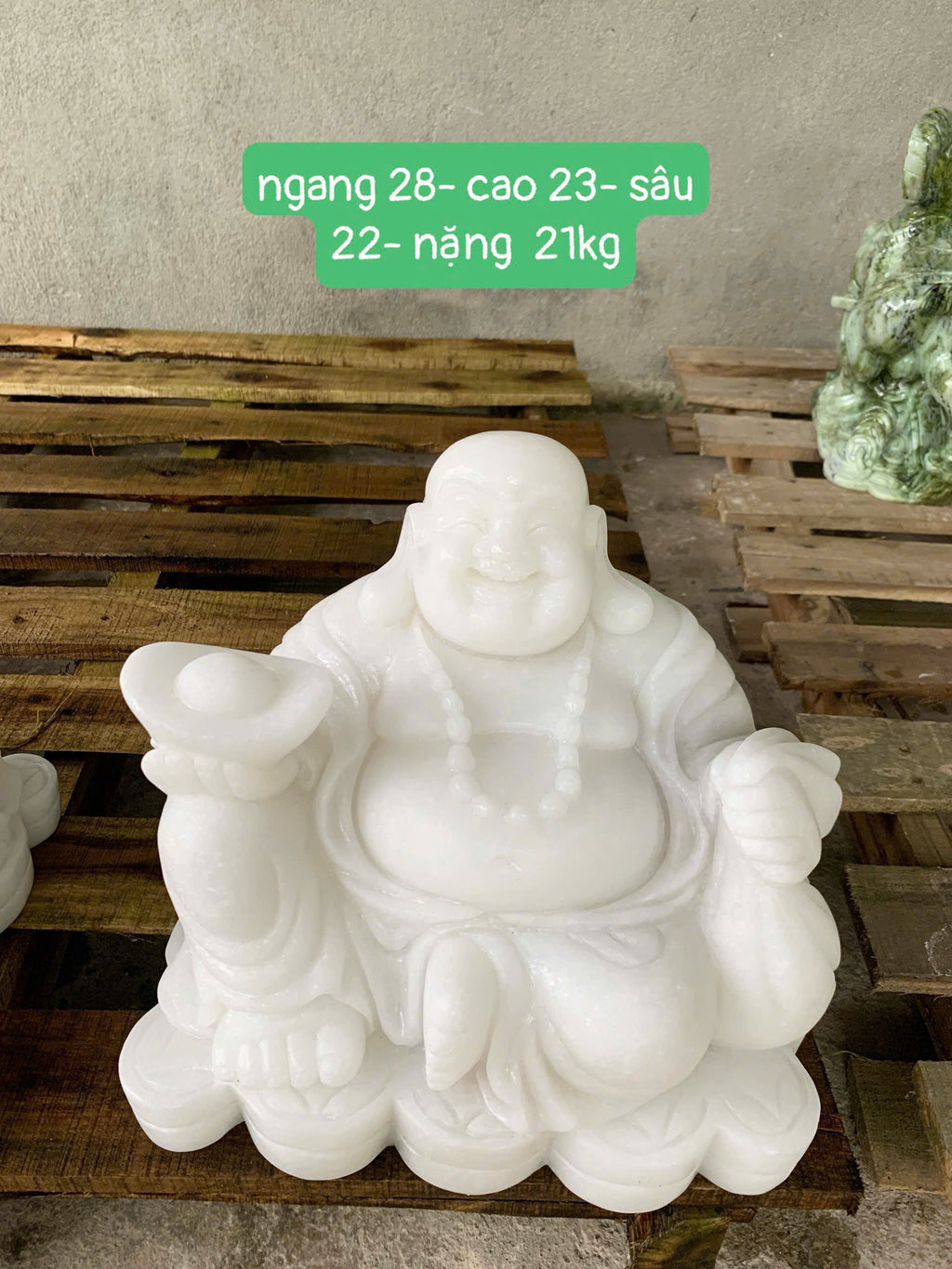 Tượng Phật Di Lặc Đá Ngọc Onyx Phong Thủy – Chạm Khắc Thủ Công